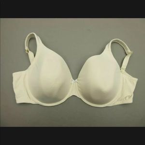 42H Cacique Beige Underwire Padded Back Closure T-Shirt Full Coverage Bra